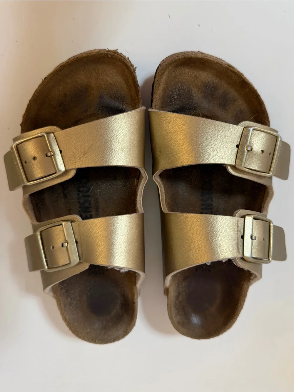 BIRKENSTOCK ARIZONA Birko-Flor Gold Medium/Narrow